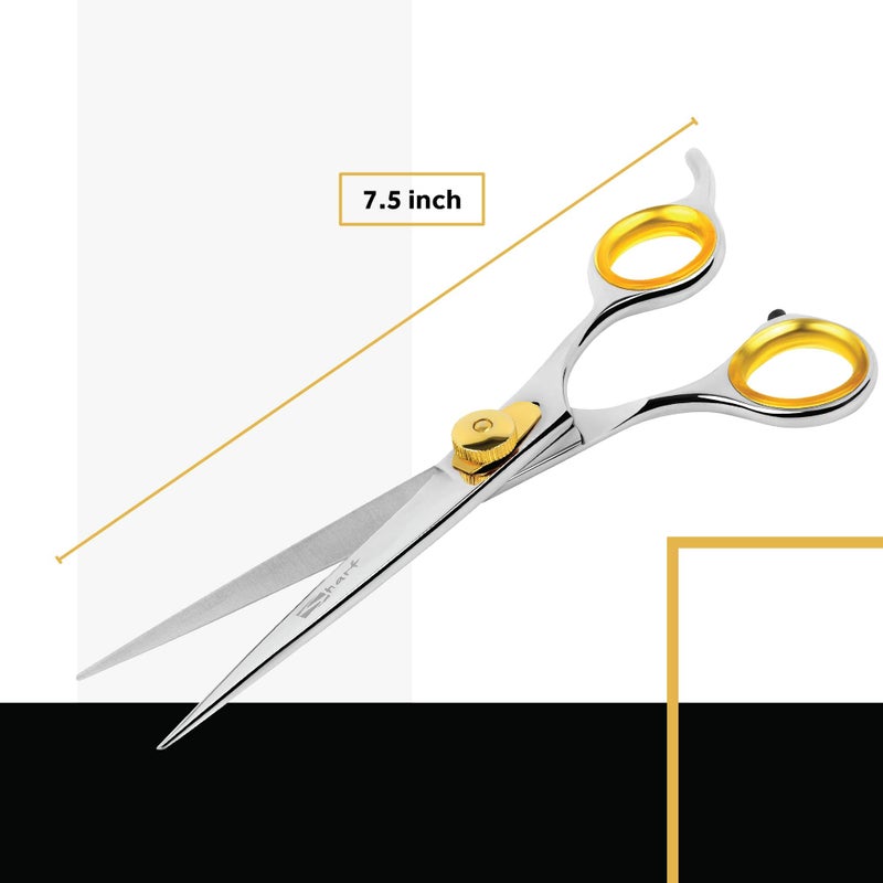 Sharf Gold Touch Pet Grooming Shear | Straight Cat & Dog Grooming Scissors | 7.5 Inch | 440c Japanese Stainless Steel Pet Dog Shearing Scissors | Animal Shears with Removable Comfort Rings - Image 4